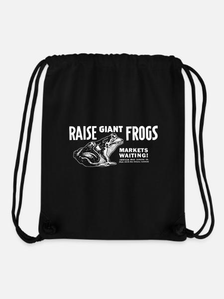Raise Giant Frogs - Stanley/Stella Recycled Gym Bag - black
