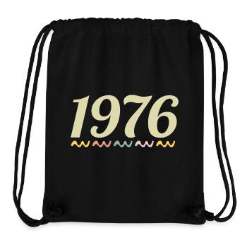 1976 - Stanley/Stella Recycled Gym Bag - black - Front