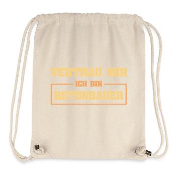 Occupation Concrete Worker - Stanley/Stella Recycled Gym Bag - natural - Front