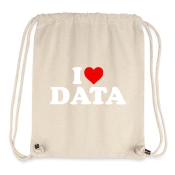 Ich liebe Daten – Herz - Stanley/Stella recycelter Gym Bag - Naturweiß - Vorne
