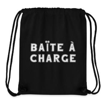 vendeen baite a charge - Sac à cordon recyclé Stanley/Stella - noir - Devant