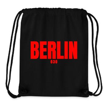 Berlin 030 - Stanley/Stella recycelter Gym Bag - Schwarz - Vorne