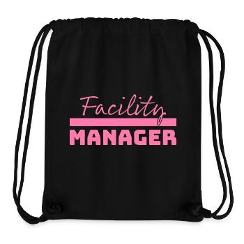 Tshirt Facility Manager pink - Stanley/Stella Recycled Gym Bag - black - Front