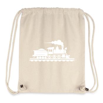 Railway Drawing - Stanley/Stella Recycled Gym Bag - natural - Front