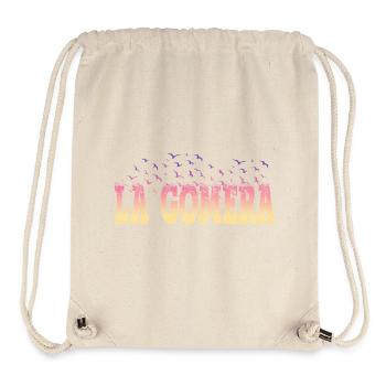 La Gomera Sommer Sonne Strand Meer Palmen Urlaub - Stanley/Stella recycelter Gym Bag - Naturweiß - Vorne