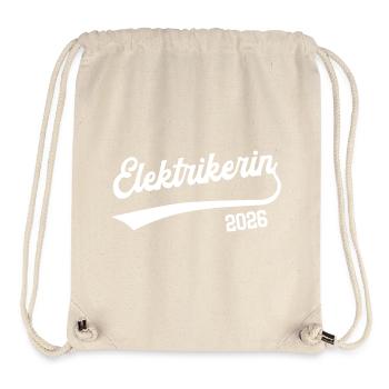Electrician 2026 Electrician Woman Training Apprenticeship - Stanley/Stella Recycled Gym Bag - natural - Front