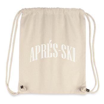 Apres Ski Schriftzug - Stanley/Stella recycelter Gym Bag - Naturweiß - Vorne