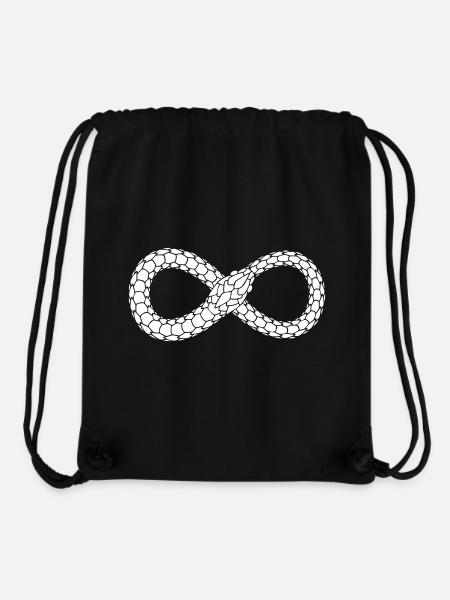 Endlose Schlangenschleife - Stanley/Stella recycelter Gym Bag - Schwarz