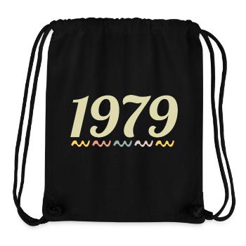 1979 - Stanley/Stella recycelter Gym Bag - Schwarz - Vorne