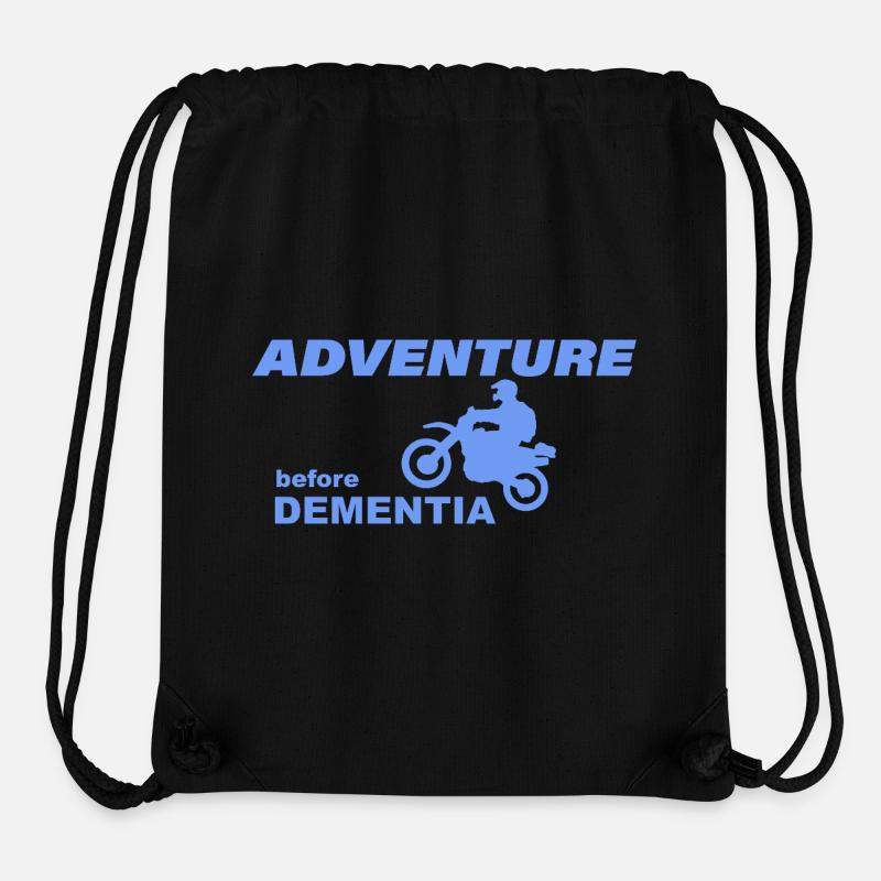 AVENTURE À MOTO - Sac à cordon recyclé Stanley/Stella - noir