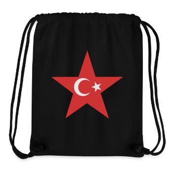 Türkische Stern - Stanley/Stella recycelter Gym Bag - Schwarz - Vorne