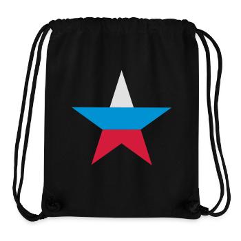 Russische Stern - Stanley/Stella recycelter Gym Bag - Schwarz - Vorne