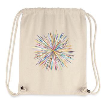 Abstract Explosion - Stanley/Stella recycelter Gym Bag - Naturweiß - Vorne