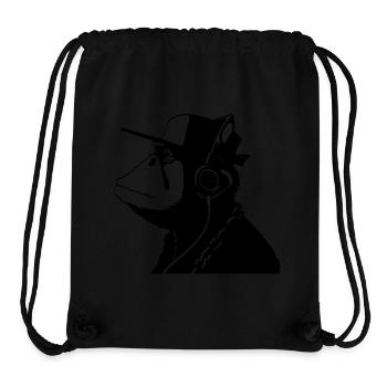 monkey alone - Stanley/Stella Recycled Gym Bag - black - Front