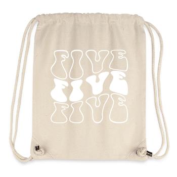 Five 5th Birthday Kids Boys Girls 5 Years Old - Stanley/Stella Recycled Gym Bag - natural - Front