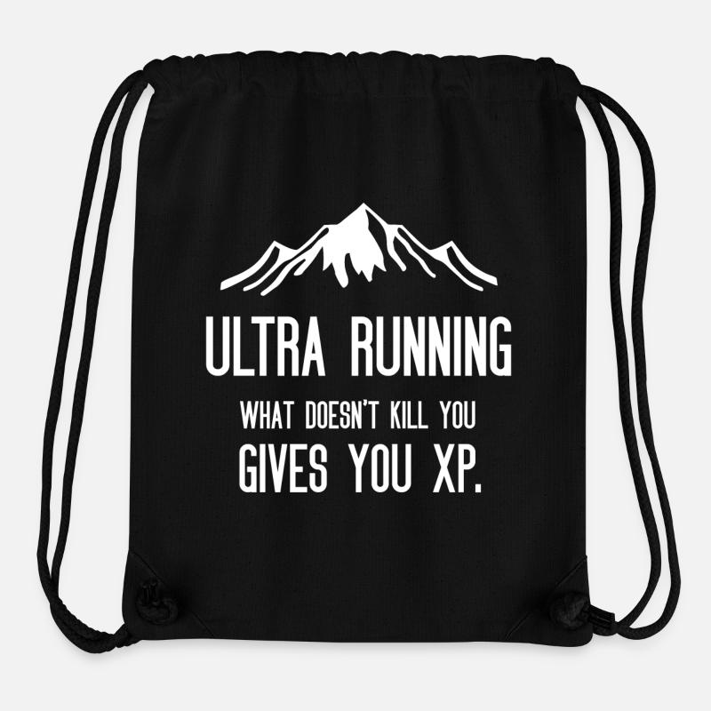 Ultra Running - Ce qui ne vous tue pas vous donne de l’XP - Sac à cordon recyclé Stanley/Stella - noir