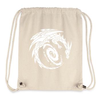 Dragon galactique - Sac à cordon recyclé Stanley/Stella - blanc naturel - Devant