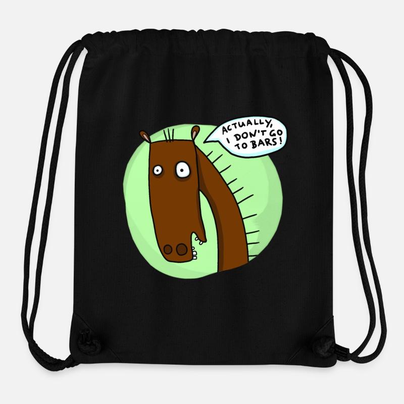 I don ́t go to bars - Stanley/Stella Recycled Gym Bag - black