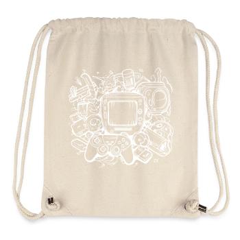 PC Gaming Graphics - Stanley/Stella Recycled Gym Bag - natural - Front