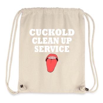 Cuckold cleanup service - Stanley/Stella recycelter Gym Bag - Naturweiß - Vorne