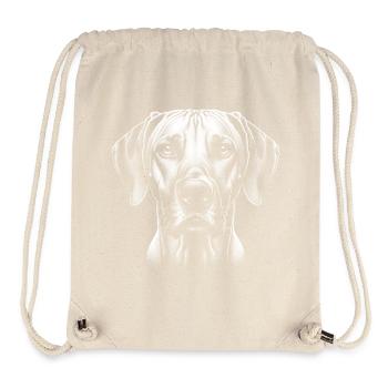 Rhodesian Ridgeback Head in Drawing Style - Stanley/Stella Recycled Gym Bag - natural - Front
