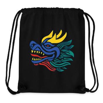 Das Lächeln des blauen chinesischen Drachen - Stanley/Stella recycelter Gym Bag - Schwarz - Vorne