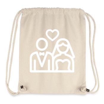 Bride and groom Wedding - Stanley/Stella Recycled Gym Bag - natural - Front