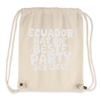 Holiday destination Ecuador - Stanley/Stella Recycled Gym Bag - natural - Front