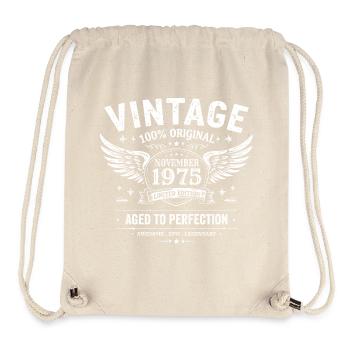 50-jähriges Jubiläum | Geburtstag November 1975 - Stanley/Stella recycelter Gym Bag - Naturweiß - Vorne