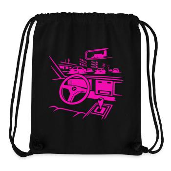 Neon Car Cockpit - Stanley/Stella recycelter Gym Bag - Schwarz - Vorne