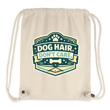 Dog Hair No Matter Saying Sign - Stanley/Stella Recycled Gym Bag - natural - Front
