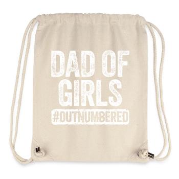 Papa der Mädchen in Not gedruckt - Stanley/Stella recycelter Gym Bag - Naturweiß - Vorne