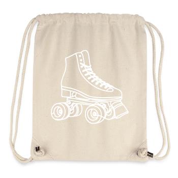 Roller Skates Zeichnung - Stanley/Stella recycelter Gym Bag - Naturweiß - Vorne