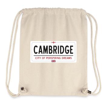 Cambridge town sign - Stanley/Stella Recycled Gym Bag - natural - Front
