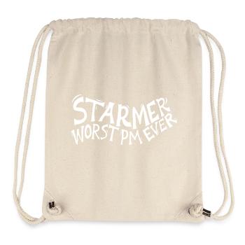 Starmer worst PM ever - Stanley/Stella Recycled Gym Bag - natural - Front