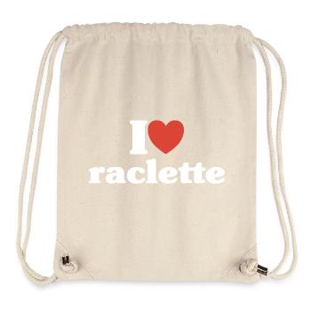 Ich liebe Raclette liebe Humor Käse Geschenkski - Stanley/Stella recycelter Gym Bag - Naturweiß - Vorne