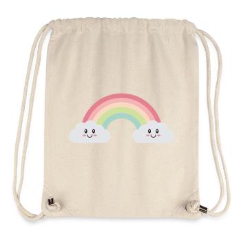 Rainbow clouds - Stanley/Stella Recycled Gym Bag - natural - Front