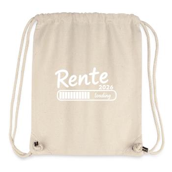 Rente 2026 loading Endlich Ruhestand - Stanley/Stella recycelter Gym Bag - Naturweiß - Vorne