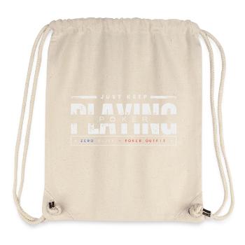 Spiel weiter White-Poker - Stanley/Stella recycelter Gym Bag - Naturweiß - Vorne