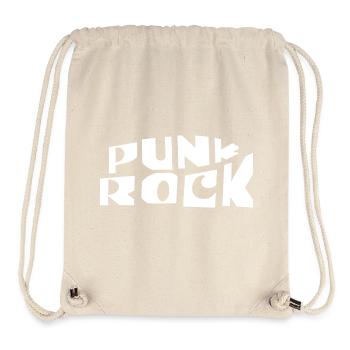 Punk Rock Typografie Banner - Stanley/Stella recycelter Gym Bag - Naturweiß - Vorne
