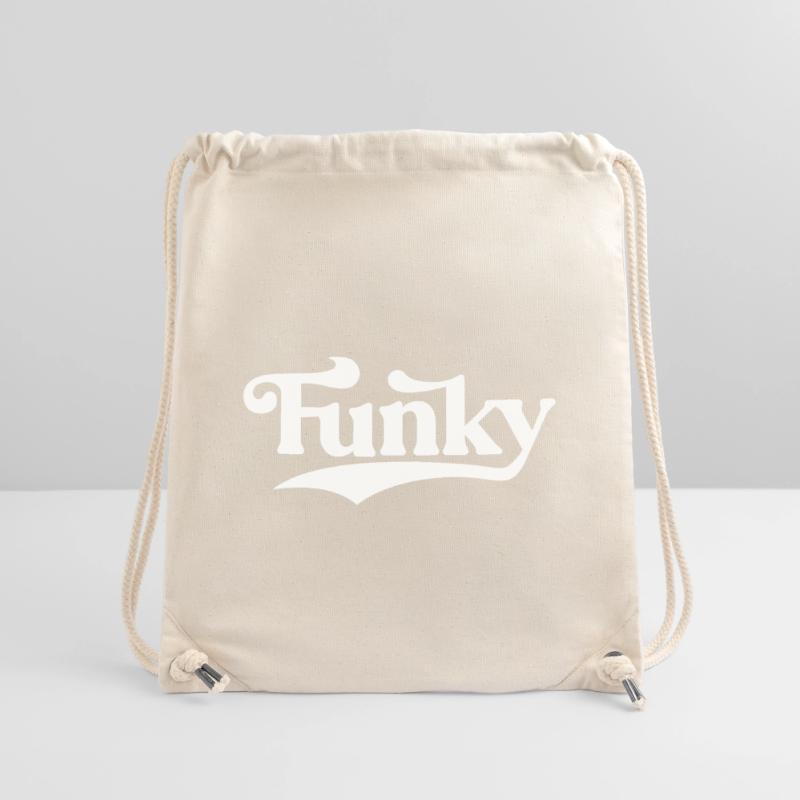 Logo rétro Funky Script Sac à cordon recyclé Stanley/Stella