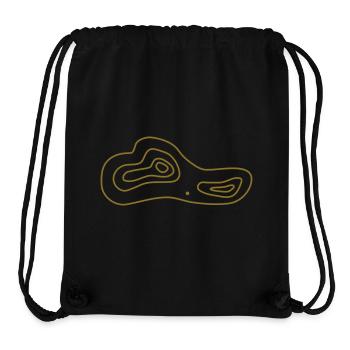 Orientierungslauf Karte - Stanley/Stella recycelter Gym Bag - Schwarz - Vorne