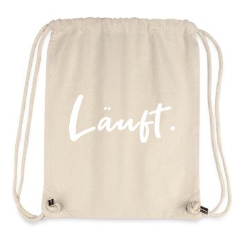 Score. – Déclaration de lettrage à la main - Sac à cordon recyclé Stanley/Stella - blanc naturel - Devant
