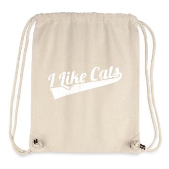 Ich mag Katzen - Stanley/Stella recycelter Gym Bag - Naturweiß - Vorne