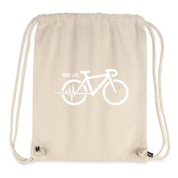 Vélo Bike Life Moderne Heartbeat Bicycle - Sac à cordon recyclé Stanley/Stella - blanc naturel - Devant