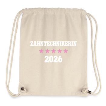 Professionnel dentaire 2026 Technicien dentaire Dentiste - Sac à cordon recyclé Stanley/Stella - blanc naturel - Devant