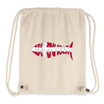 Bornholm Fisch - Stanley/Stella recycelter Gym Bag - Naturweiß - Vorne