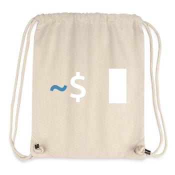 Linux Shell Command - Stanley/Stella Recycled Gym Bag - natural - Front