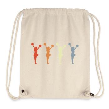 Dessin de pom-pom girl - Sac à cordon recyclé Stanley/Stella - blanc naturel - Devant