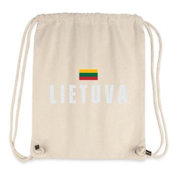 Flag of Lithuania, Lithuanian patriot - Stanley/Stella Recycled Gym Bag - natural - Front